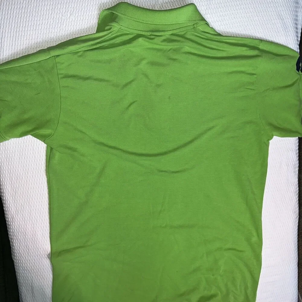 Polo Ralph Lauren Polo Shirt Mens XL Green Big Pony Custom Fit #3 Y2K